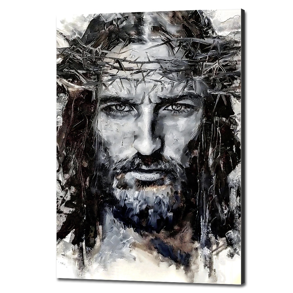 Portrét Krista s trnovou korunou, duchovné hĺbky.